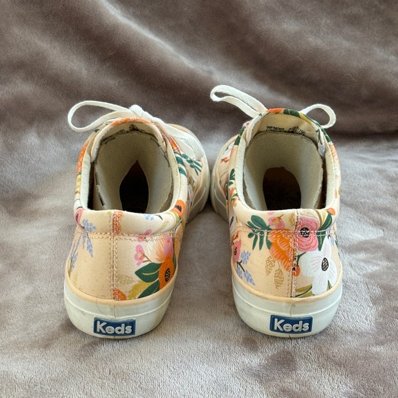 Keds x Rifle Paper Co Peach Floral Lace Up Sneakers Size 9 from Anthropologie - Picture 6 of 15